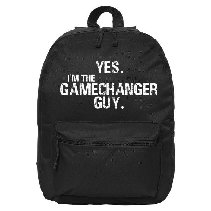 Yes I'm The Gamechanger Guy Funny Baseball 16 in Basic Backpack