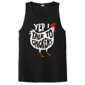 Yep I Talk To Chickens Cute Chicken Buffs PosiCharge Competitor Tank