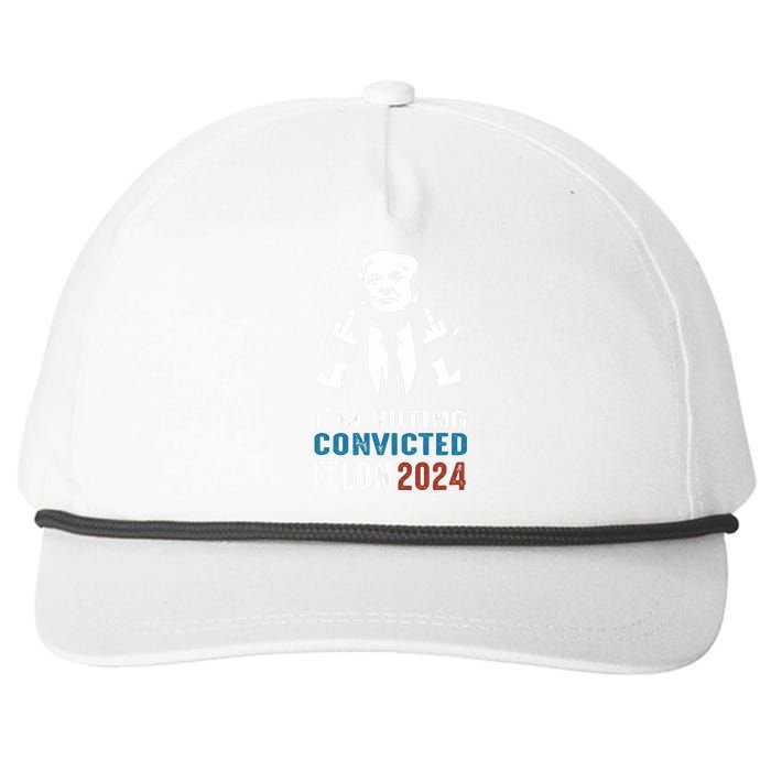 Yes IM Voting Convicted Felon 2024 Snapback Five-Panel Rope Hat