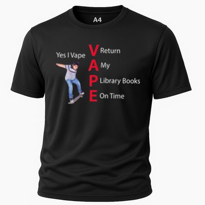 Yes I Vape Return My Library Books On Time Performance Shirt