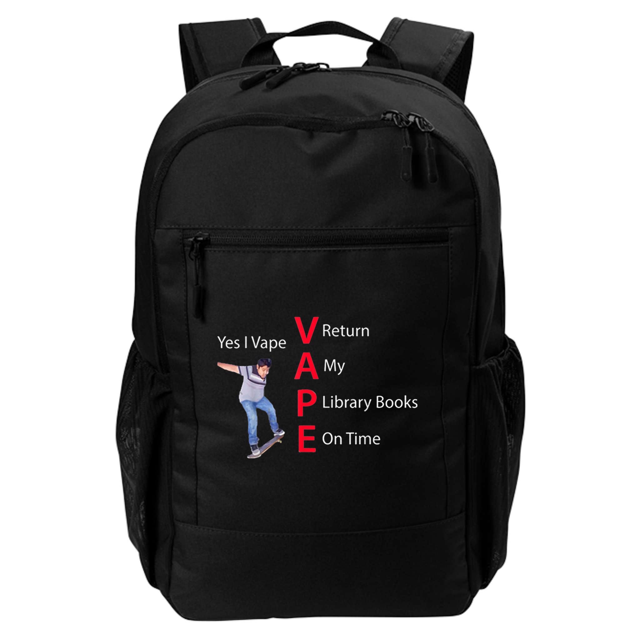 Yes I Vape Return My Library Books On Time Backpack