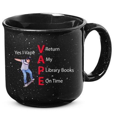Yes I Vape Return My Library Books On Time 15oz Campfire Ceramic Mug