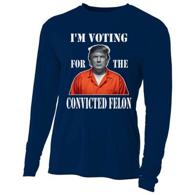 Yes IM Voting Convicted Felon 2024 Cooling Performance Long Sleeve Crew