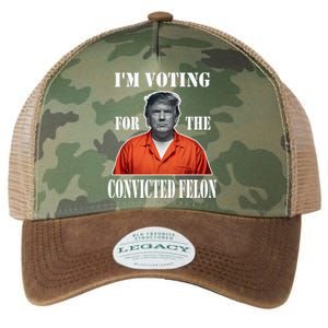 Yes IM Voting Convicted Felon 2024 Legacy Tie Dye Trucker Hat