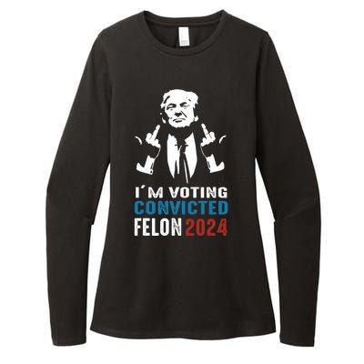 Yes IM Voting Convicted Felon 2024 Womens CVC Long Sleeve Shirt