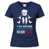 Yes IM Voting Convicted Felon 2024 Women's T-Shirt