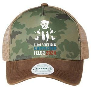 Yes IM Voting Convicted Felon 2024 Legacy Tie Dye Trucker Hat