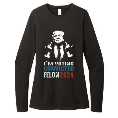 Yes IM Voting Convicted Felon 2024 Womens CVC Long Sleeve Shirt