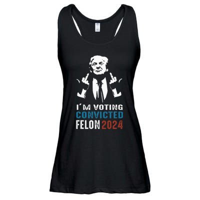 Yes IM Voting Convicted Felon 2024 Ladies Essential Flowy Tank