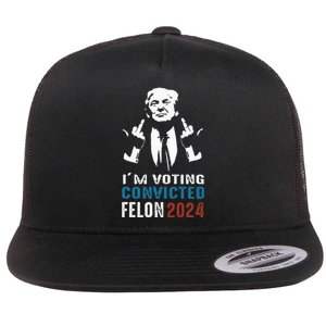 Yes IM Voting Convicted Felon 2024 Flat Bill Trucker Hat