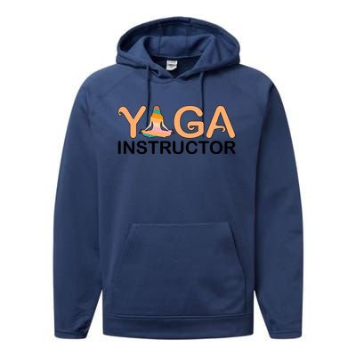 Yoga Instructor Yoga Teacher Yoga Instructors Funny Gift Performance Fleece Hoodie