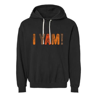 Yes I Yam My Sweet Potato For Matching Couple Thanksgiving Garment-Dyed Fleece Hoodie