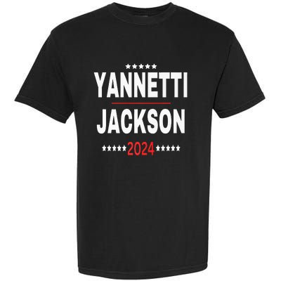 Yannetti Jackson 2024 Vote For Your Favorite Defense Team Garment-Dyed Heavyweight T-Shirt