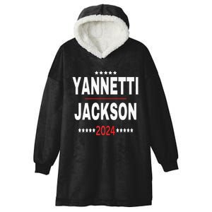 Yannetti Jackson 2024 Vote For Your Favorite Defense Team Hooded Wearable Blanket