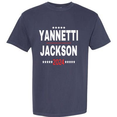 Yannetti Jackson 2024 Vote For Your Favorite Defense Team! Garment-Dyed Heavyweight T-Shirt