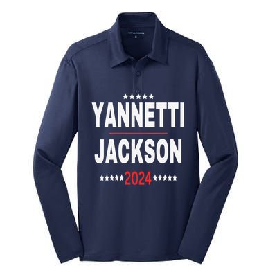 Yannetti Jackson 2024 Vote For Your Favorite Defense Team! Silk Touch Performance Long Sleeve Polo