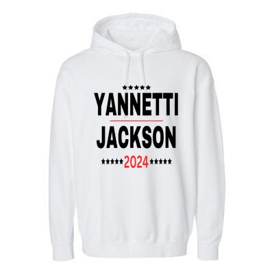 Yannetti Jackson 2024 Vote For Your Favorite Defense Team! Garment-Dyed Fleece Hoodie