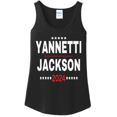 Yannetti Jackson 2024 Vote For Your Favorite Defense Team Ladies Essential Tank