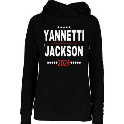 Yannetti Jackson 2024 Vote For Your Favorite Defense Team Womens Funnel Neck Pullover Hood