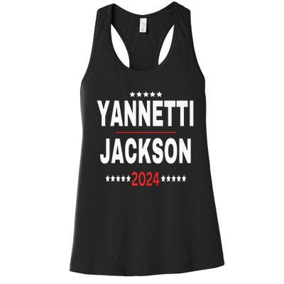 Yannetti Jackson 2024 Vote For Your Favorite Defense Team Women's Racerback Tank