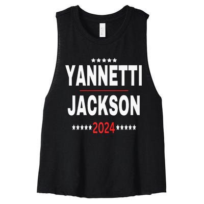 Yannetti Jackson 2024 Vote For Your Favorite Defense Team Women's Racerback Cropped Tank