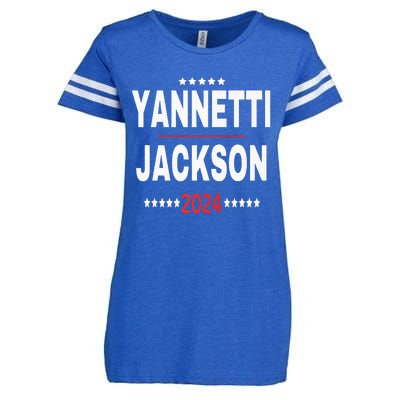 Yannetti Jackson 2024 Vote For Your Favorite Defense Team Enza Ladies Jersey Football T-Shirt