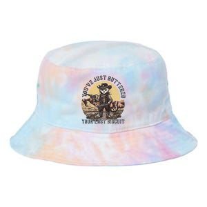 YouVe Just Buttered Your Last Biscuit Western Cat Cowboy Tie Dye Newport Bucket Hat