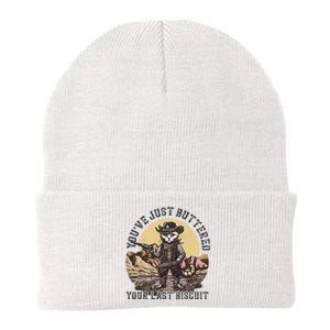 YouVe Just Buttered Your Last Biscuit Western Cat Cowboy Knit Cap Winter Beanie