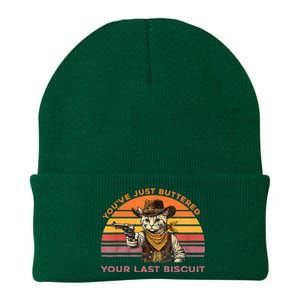 YouVe Just Buttered Your Last Biscuit Western Cat Cowboy Knit Cap Winter Beanie