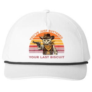 YouVe Just Buttered Your Last Biscuit Western Cat Cowboy Snapback Five-Panel Rope Hat