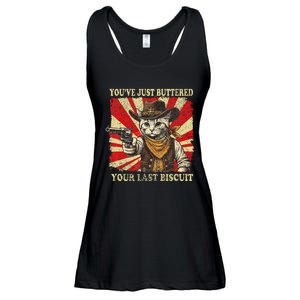 YouVe Just Buttered Your Last Biscuit Western Cat Cowboy Ladies Essential Flowy Tank