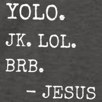 Yolo Jk Brb Jesus Vector Backpack