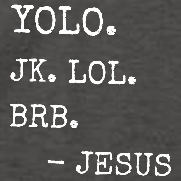 Yolo Jk Brb Jesus Vector Backpack