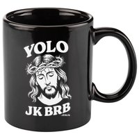 Yolo Jk Brb – Funny Christian Easter Resurrection Jesus 11oz C Handle Ceramic Mug