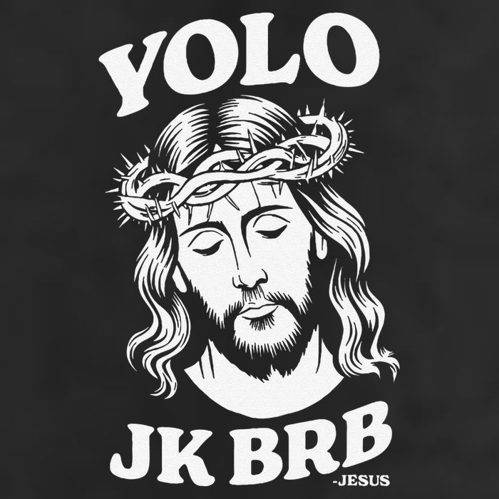 Yolo Jk Brb – Funny Christian Easter Resurrection Jesus 11oz C Handle Ceramic Mug