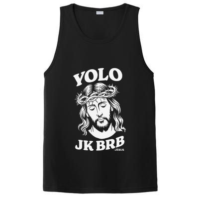 Yolo Jk Brb – Funny Christian Easter Resurrection Jesus PosiCharge Competitor Tank