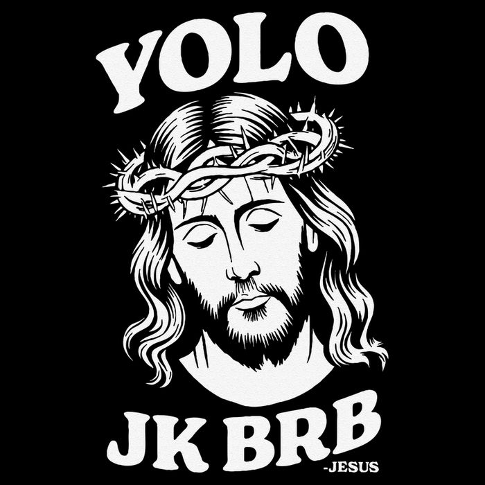 Yolo Jk Brb – Funny Christian Easter Resurrection Jesus Wool Snapback Cap