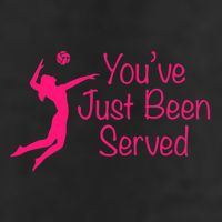 You've Just Been Served Volleyball 7 Panel Mesh Trucker Snapback Hat