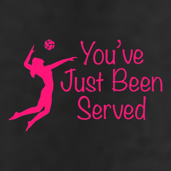 You've Just Been Served Volleyball 7 Panel Mesh Trucker Snapback Hat