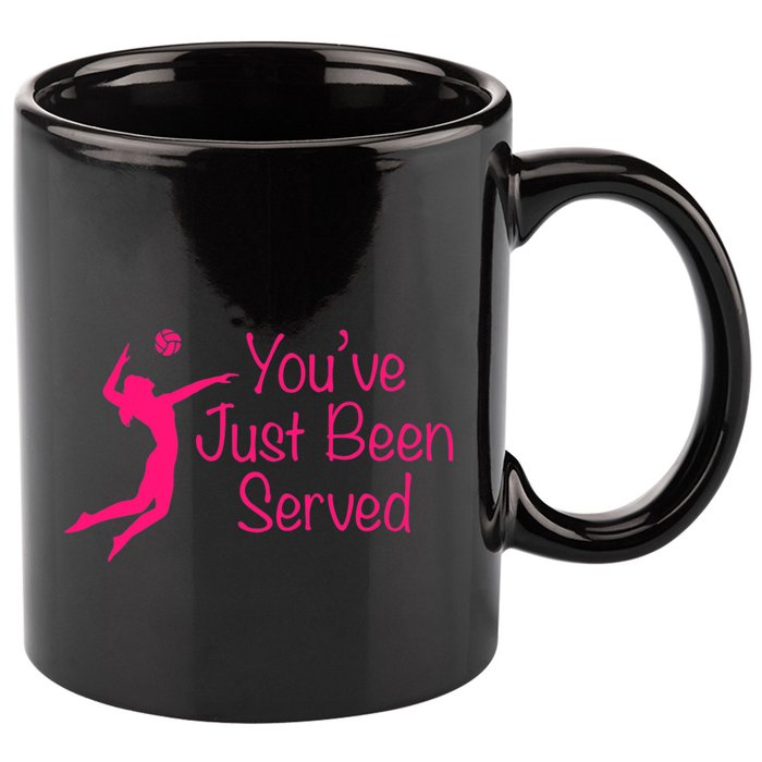 You've Just Been Served Volleyball 11oz C Handle Ceramic Mug