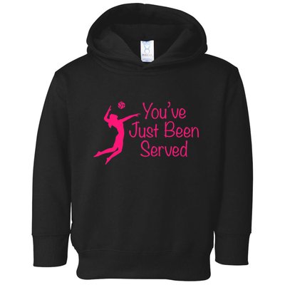 You've Just Been Served Volleyball Toddler Hoodie