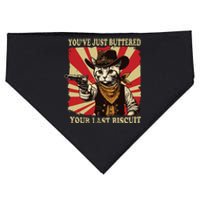 Youve Just Buttered Your Last Biscuit Western Cat Cowboy USA-Made Doggie Bandana