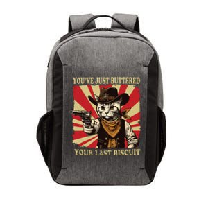 Youve Just Buttered Your Last Biscuit Western Cat Cowboy Vector Backpack