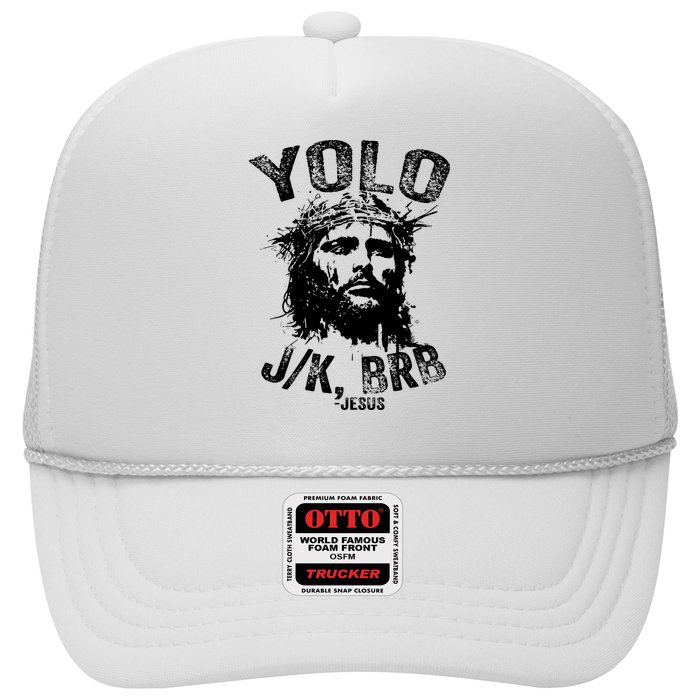 Yolo Jk Brb Jesus Funny Resurrection Christians Easter Day Hat
