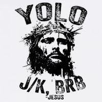 Yolo Jk Brb Jesus Funny Resurrection Christians Easter Day Visor