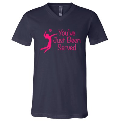 You've Just Been Served Volleyball V-Neck T-Shirt