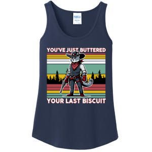 YouVe Just Buttered Your Last Biscuit Western Cowboy Cat Ladies Essential Tank