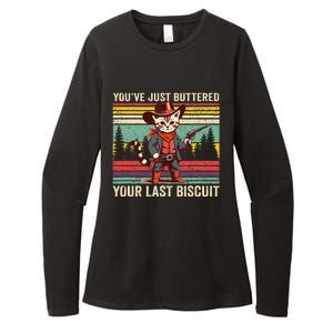 YouVe Just Buttered Your Last Biscuit Western Cowboy Cat Womens CVC Long Sleeve Shirt