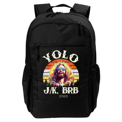 YOLO JK BRB – Funny Jesus Easter Meme Christian Daily Commute Backpack