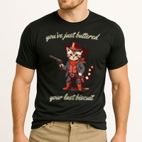 Youve Just Buttered Your Last Biscuit Western Cat Cowboy Cooling Performance Crew T-Shirt
